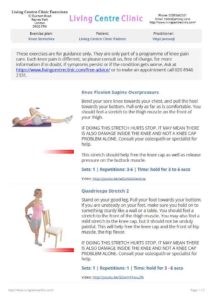 Simple stretches to ease front of knee pain